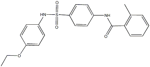 N-{4-[(4-ethoxyanilino)sulfonyl]phenyl}-2-methylbenzamide Structure