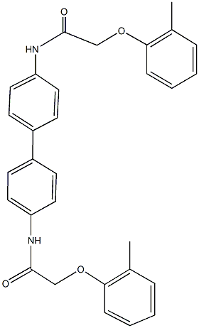 2-(2-methylphenoxy)-N-(4'-{[(2-methylphenoxy)acetyl]amino}[1,1'-biphenyl]-4-yl)acetamide Structure