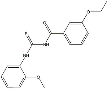 N-(3-ethoxybenzoyl)-N'-(2-methoxyphenyl)thiourea 구조식 이미지