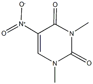 5-nitro-1,3-dimethyl-2,4(1H,3H)-pyrimidinedione 구조식 이미지
