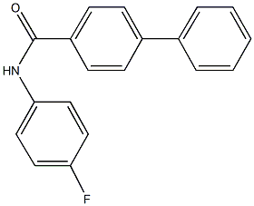 N-(4-fluorophenyl)[1,1'-biphenyl]-4-carboxamide 구조식 이미지