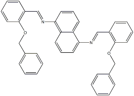 N-[2-(benzyloxy)benzylidene]-N-(5-{[2-(benzyloxy)benzylidene]amino}-1-naphthyl)amine 구조식 이미지