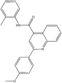 2-(4-methoxyphenyl)-N-(2-methylphenyl)-4-quinolinecarboxamide Structure