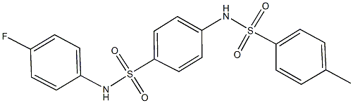 N-(4-fluorophenyl)-4-{[(4-methylphenyl)sulfonyl]amino}benzenesulfonamide 구조식 이미지