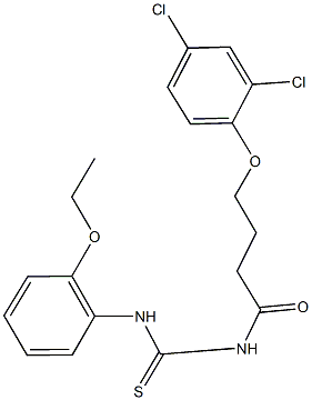 N-[4-(2,4-dichlorophenoxy)butanoyl]-N'-(2-ethoxyphenyl)thiourea Structure