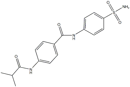N-[4-(aminosulfonyl)phenyl]-4-(isobutyrylamino)benzamide Structure