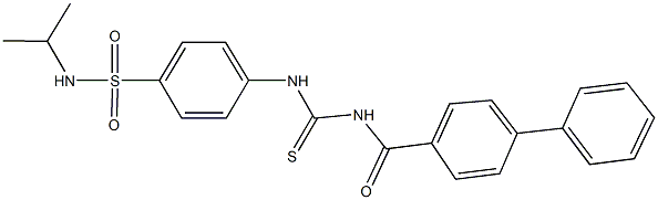 4-({[([1,1'-biphenyl]-4-ylcarbonyl)amino]carbothioyl}amino)-N-isopropylbenzenesulfonamide 구조식 이미지