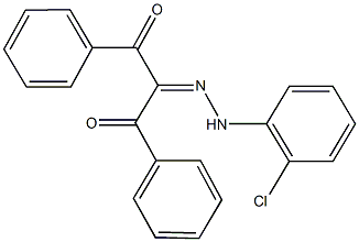 1,3-diphenyl-1,2,3-propanetrione 2-[(2-chlorophenyl)hydrazone] Structure