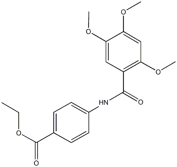 ethyl 4-[(2,4,5-trimethoxybenzoyl)amino]benzoate Structure