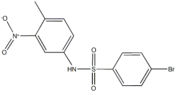 4-bromo-N-{3-nitro-4-methylphenyl}benzenesulfonamide Structure