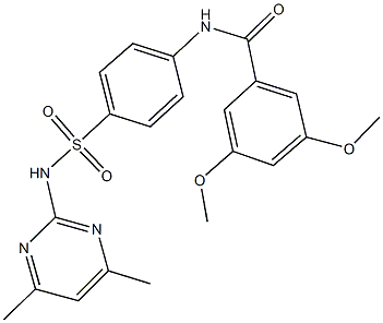 N-(4-{[(4,6-dimethyl-2-pyrimidinyl)amino]sulfonyl}phenyl)-3,5-dimethoxybenzamide Structure