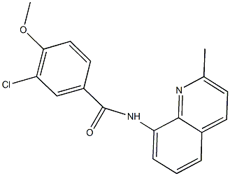 3-chloro-4-methoxy-N-(2-methyl-8-quinolinyl)benzamide Structure