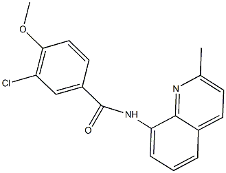 3-chloro-4-methoxy-N-(2-methyl-8-quinolinyl)benzamide 구조식 이미지