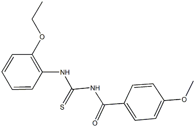 N-(2-ethoxyphenyl)-N'-(4-methoxybenzoyl)thiourea 구조식 이미지