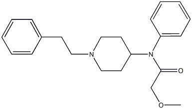 2-methoxy-N-phenyl-N-[1-(2-phenylethyl)-4-piperidinyl]acetamide 구조식 이미지
