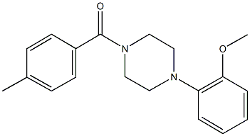 methyl 2-[4-(4-methylbenzoyl)-1-piperazinyl]phenyl ether 구조식 이미지