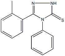 5-(2-methylphenyl)-4-phenyl-2,4-dihydro-3H-1,2,4-triazole-3-thione 구조식 이미지