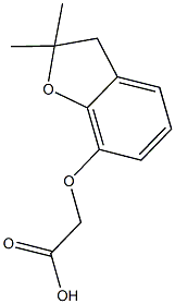 [(2,2-dimethyl-2,3-dihydro-1-benzofuran-7-yl)oxy]acetic acid Structure