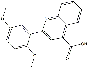 2-(2,5-dimethoxyphenyl)-4-quinolinecarboxylic acid 구조식 이미지