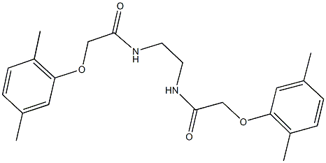 2-(2,5-dimethylphenoxy)-N-(2-{[(2,5-dimethylphenoxy)acetyl]amino}ethyl)acetamide Structure