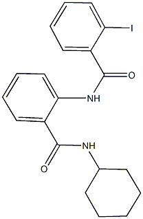 N-cyclohexyl-2-[(2-iodobenzoyl)amino]benzamide Structure