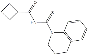 N-(3,4-dihydro-1(2H)-quinolinylcarbothioyl)cyclobutanecarboxamide Structure