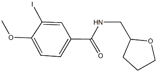 3-iodo-4-methoxy-N-(tetrahydrofuran-2-ylmethyl)benzamide 구조식 이미지