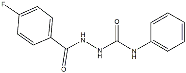 2-(4-fluorobenzoyl)-N-phenylhydrazinecarboxamide 구조식 이미지