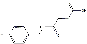 4-[(4-methylbenzyl)amino]-4-oxobutanoic acid Structure