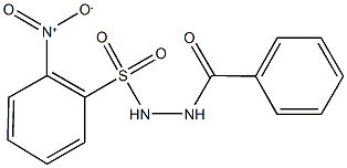 N'-benzoyl-2-nitrobenzenesulfonohydrazide 구조식 이미지