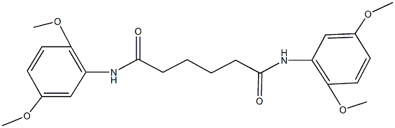 N~1~,N~6~-bis(2,5-dimethoxyphenyl)hexanediamide Structure