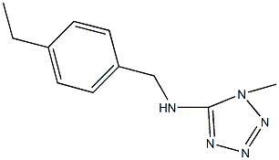 N-(4-ethylbenzyl)-N-(1-methyl-1H-tetraazol-5-yl)amine 구조식 이미지