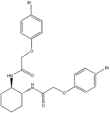 2-(4-bromophenoxy)-N-(2-{[(4-bromophenoxy)acetyl]amino}cyclohexyl)acetamide Structure