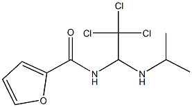 N-[2,2,2-trichloro-1-(isopropylamino)ethyl]-2-furamide 구조식 이미지