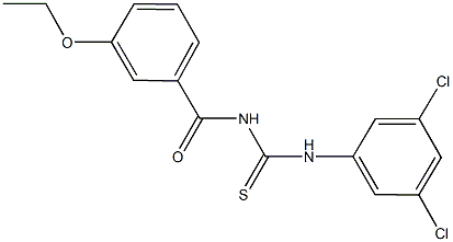 N-(3,5-dichlorophenyl)-N'-(3-ethoxybenzoyl)thiourea Structure