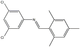 N-(3,5-dichlorophenyl)-N-(mesitylmethylene)amine 구조식 이미지