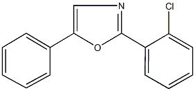 2-(2-chlorophenyl)-5-phenyl-1,3-oxazole 구조식 이미지