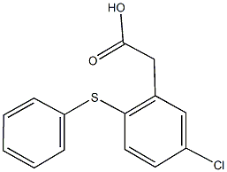 [5-chloro-2-(phenylsulfanyl)phenyl]acetic acid Structure