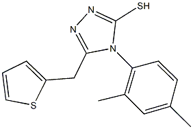 4-(2,4-dimethylphenyl)-5-(thien-2-ylmethyl)-4H-1,2,4-triazole-3-thiol Structure