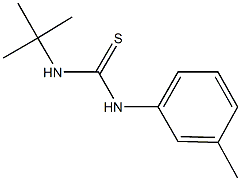 N-(tert-butyl)-N'-(3-methylphenyl)thiourea Structure