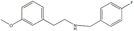 N-(4-fluorobenzyl)-N-[2-(3-methoxyphenyl)ethyl]amine Structure