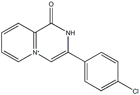 3-(4-chlorophenyl)-1-oxo-1H,2H-pyrido[1,2-a]pyrazin-5-ium Structure