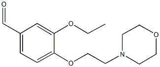 3-ethoxy-4-[2-(4-morpholinyl)ethoxy]benzaldehyde 구조식 이미지