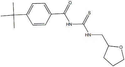 N-(4-tert-butylbenzoyl)-N'-(tetrahydro-2-furanylmethyl)thiourea Structure