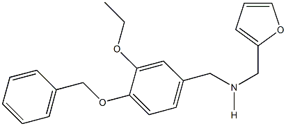 N-[4-(benzyloxy)-3-ethoxybenzyl]-N-(2-furylmethyl)amine Structure