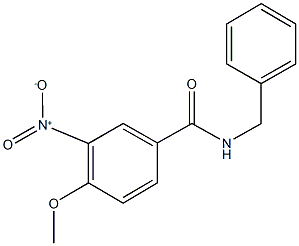 N-benzyl-3-nitro-4-methoxybenzamide 구조식 이미지