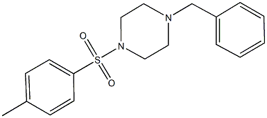 1-benzyl-4-[(4-methylphenyl)sulfonyl]piperazine Structure