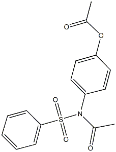 4-[acetyl(phenylsulfonyl)amino]phenyl acetate Structure