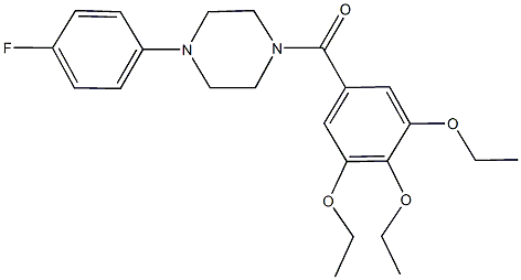 1-(4-fluorophenyl)-4-(3,4,5-triethoxybenzoyl)piperazine Structure