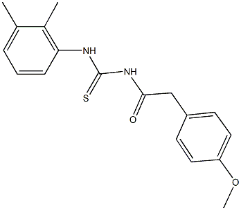 N-(2,3-dimethylphenyl)-N'-[(4-methoxyphenyl)acetyl]thiourea 구조식 이미지